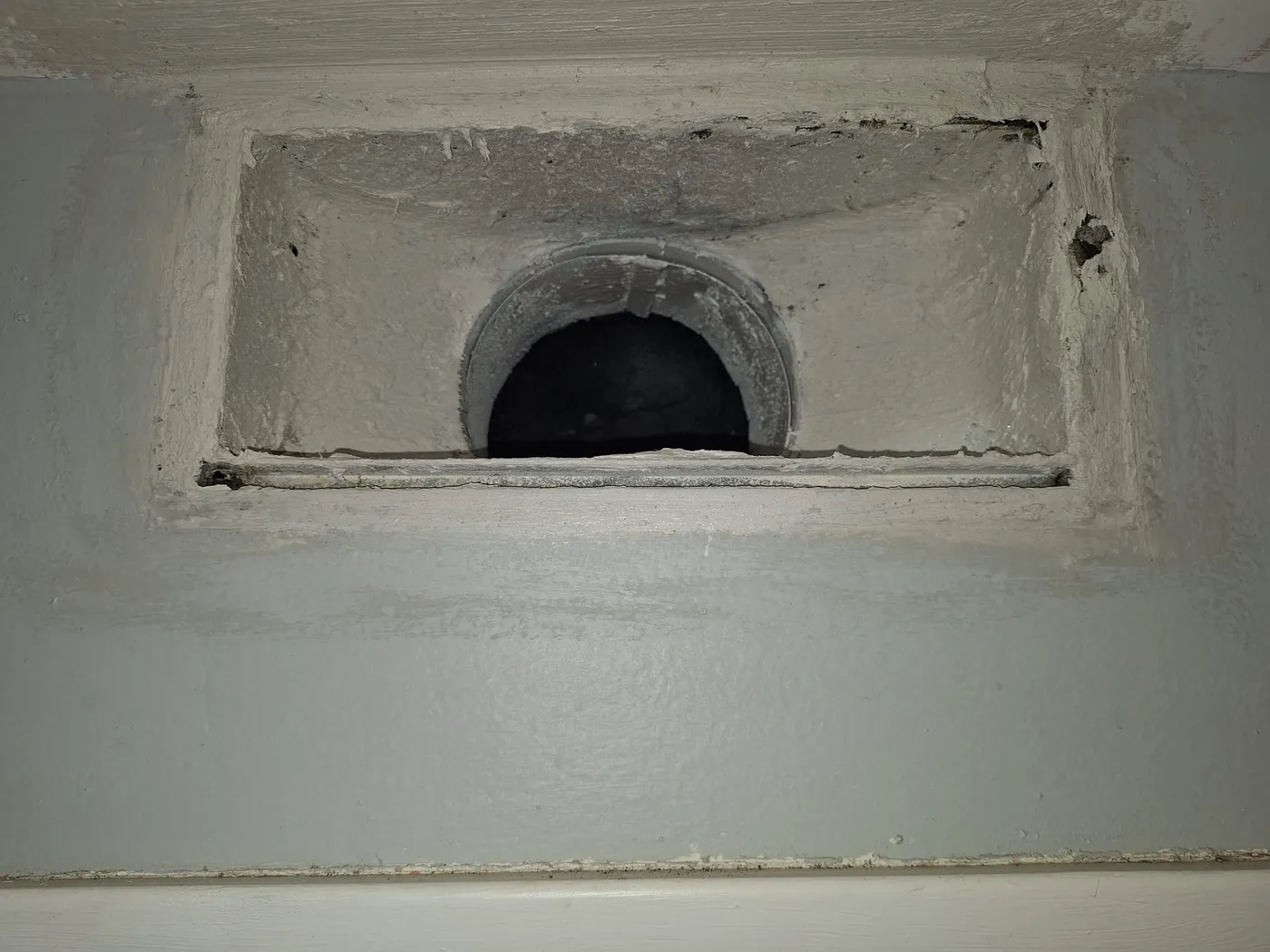 Wall supply vent clean after service